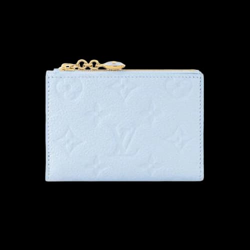 Louis Vuitton Lisa Wallet 'Azure Blue Monogram Embossed Empreinte Cowhide Leather'