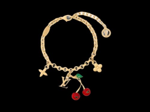 Louis Vuitton x Takashi Murakami Cherry Bracelet Gold-tone Metal