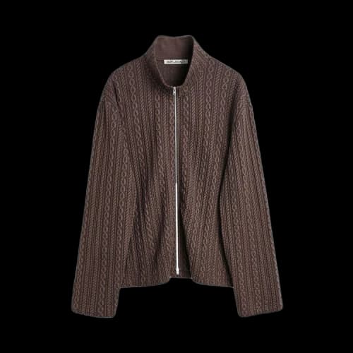 Our Legacy Shrunken Full-Zip Sweater 'Brown'