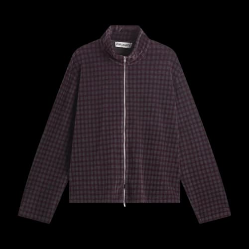 Our Legacy Shrunken Full Zip Bordeaux
