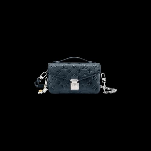 Louis Vuitton Pochette Metis East West 'Shimmery Ink Monogram Embossed Empreinte Cowhide Leather'