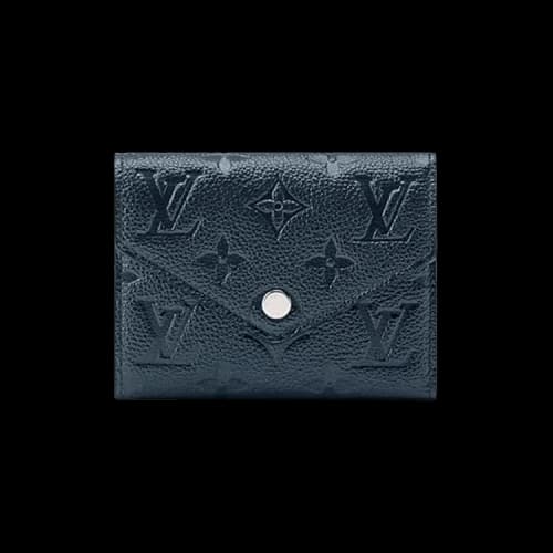 Louis Vuitton Victorine Wallet 'Shimmery Ink Monogram Embossed Empreinte Cowhide Leather'
