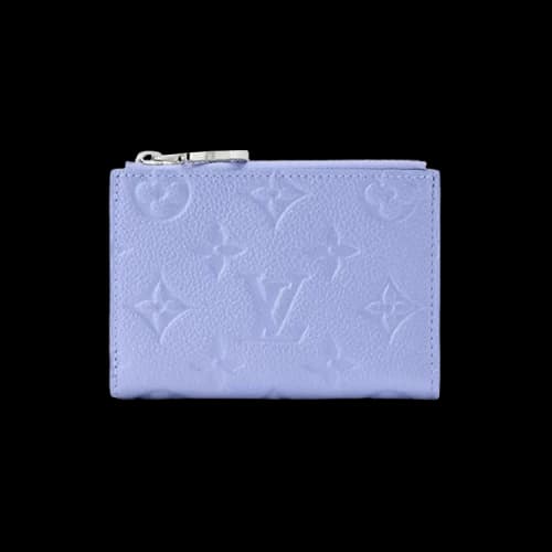 Louis Vuitton Lisa Wallet 'Blue Frost Monogram Embossed Empreinte Cowhide Leather'
