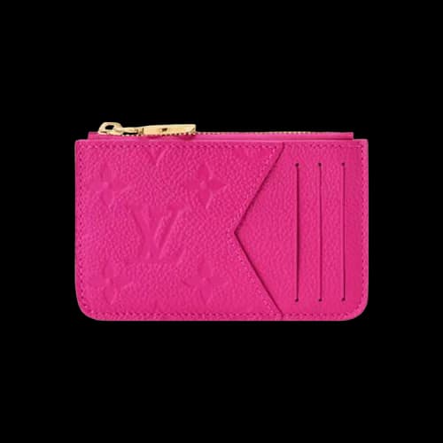 Louis Vuitton Romy Card Holder 'Frozen Orchid Monogram Embossed Empreinte Cowhide Leather'