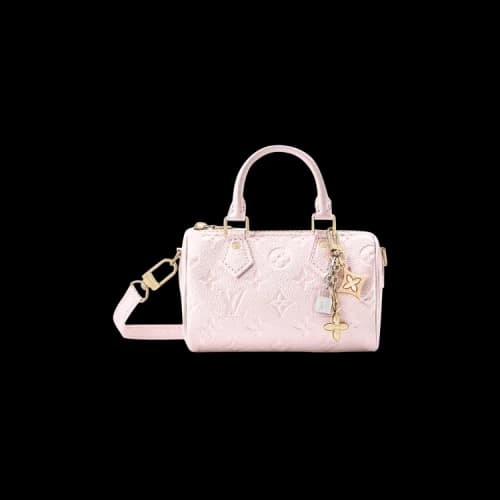 Louis Vuitton Nano Speedy 'Snowy Pearl Monogram Embossed Empreinte Cowhide Leather'