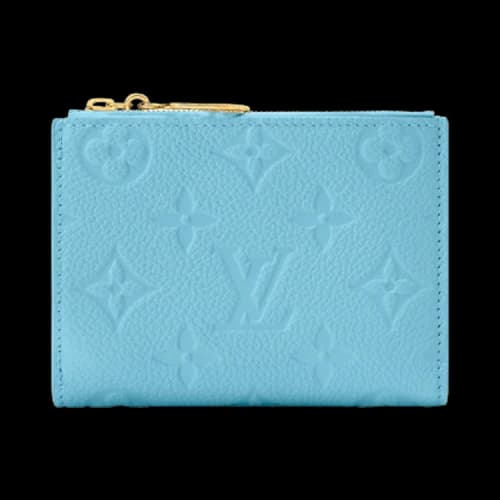 Louis Vuitton Lisa Wallet 'Grape Blue Monogram Embossed Empreinte Cowhide Leather'