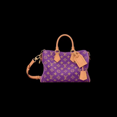 Louis Vuitton Speedy P9 Bandoulière 30 'Golden Lotus Purple Calfskin Leather'