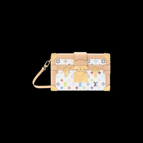 Louis Vuitton x Takashi Murakami Petite Malle 'Multicolor/White Monogram Canvas'