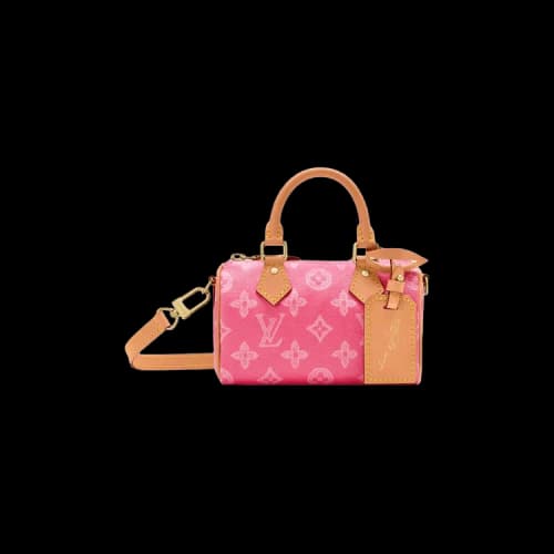 Louis Vuitton Nano Speedy 'Monogram Origine Rose Ruban Linen Canvas'