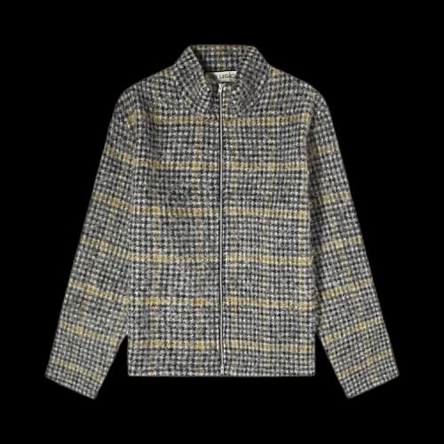 Our Legacy Shrunken Full Zip Polo 'Houndstooth'