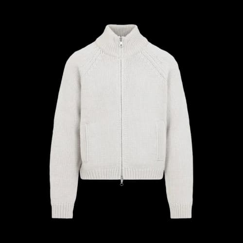 Our Legacy Ultra Zip Cardigan 'Bone Low Twist Merino'
