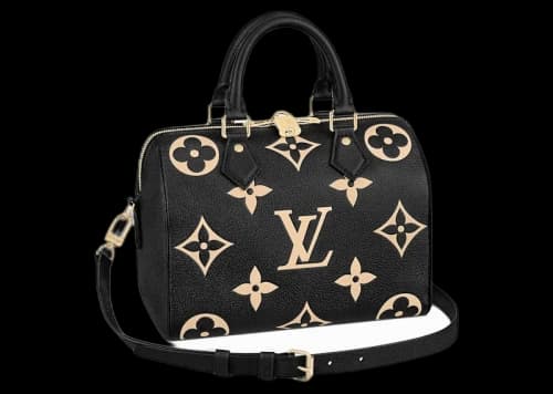 Louis Vuitton Speedy Bandouliere Monogram Empreinte Black/Beige