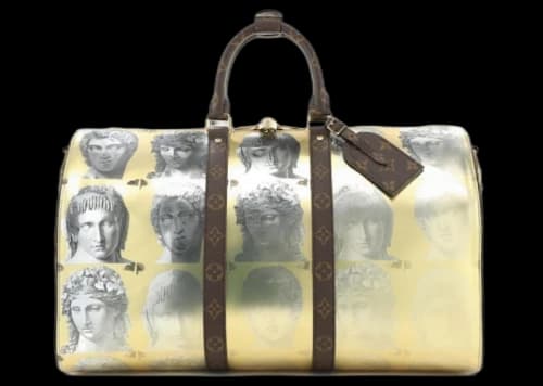 Louis Vuitton x Fornasetti Keepall Bandouliere 45 Gold