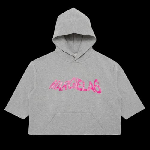 MM6 Maison Margiela Kids Hoodie 'Grey Melange/Super Pink'