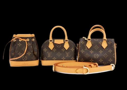 Louis Vuitton Trio Mini Icones Monogram Bag Brown