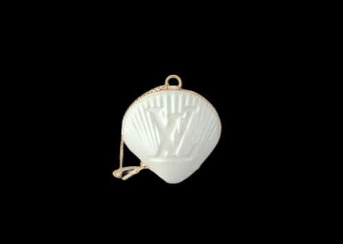 Louis Vuitton Shell Coin Purse White