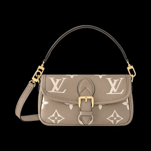 Louis Vuitton Nano Diane 'Tourterelle Gray/Cream Monogram Embossed Empreinte Cowhide Leather'
