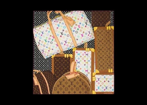Louis Vuitton x Takashi Murakami Monogram Multicolor Collector Square 90 Multicolored