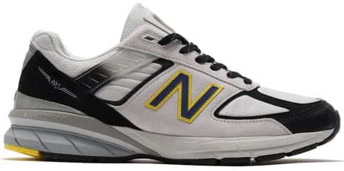 New Balance 990v5 Silver Black Yellow
