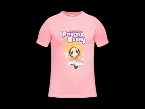 Vetements Princess Kenny Fitted T-shirt Hot Pink