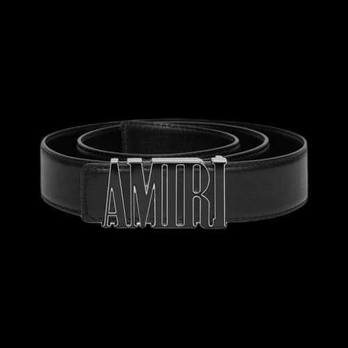 Amiri Core Enamel Buckle MM30 Belt 'Black'