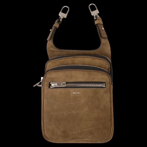 Amiri Suede Hip Pouch 'Brown'