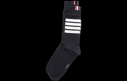Thom Browne 4 Bar Mid Calf Socks 'Navy'