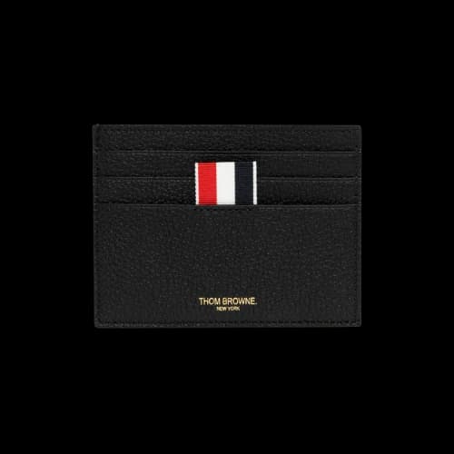 Thom Browne Single Card Holder 'Black'