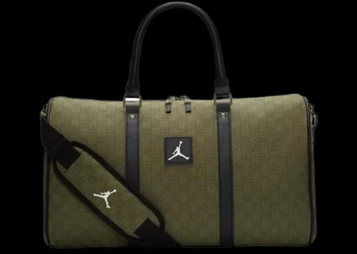 Jordan Monogram Duffle Bag (Green Zipper) Green