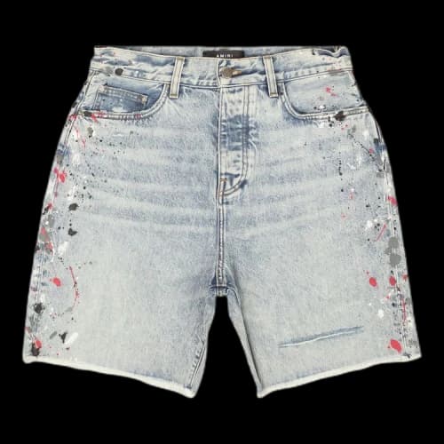 Amiri Vintage Denim Painter Shorts 'Blue'