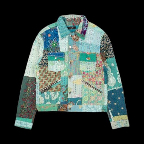 Amiri Quilted Patchwork Trucker 'Multi'