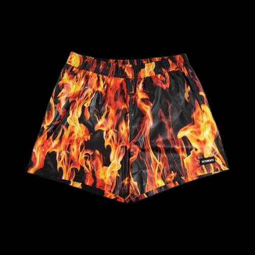 Vetements Fire Swim Shorts 'Fire Print'