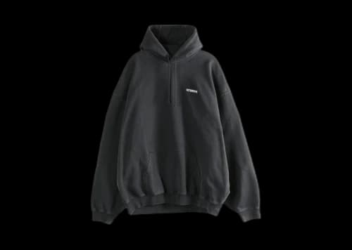 Vetements Iconic Logo Hoodie Black