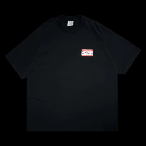 Vetements Sticker T-Shirt 'Black'