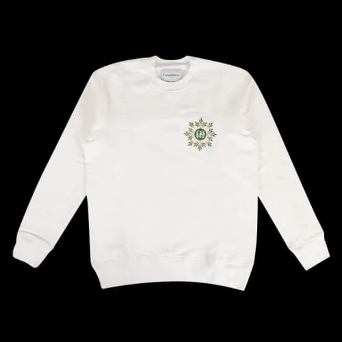 Casablanca Embroidered Logo Crewneck Sweatshirt 'White'