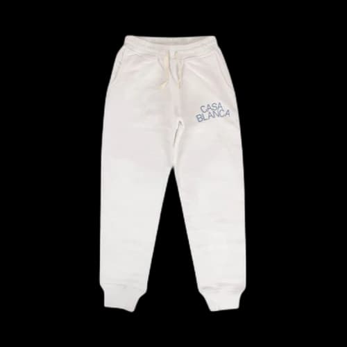 Casablanca Laurel Embroidered Logo Sweatpants 'White'