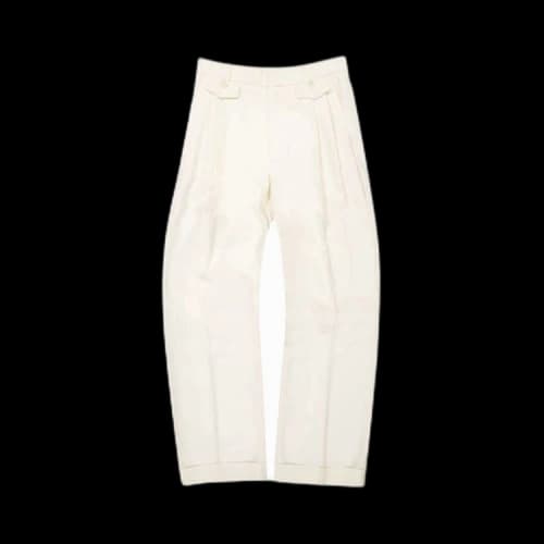 Casablanca Ticket Pocket Pleat Pants 'Ivory'