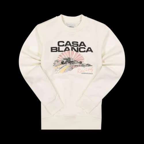 Casablanca Racing Shell Printed Sweatshirt 'Off White'