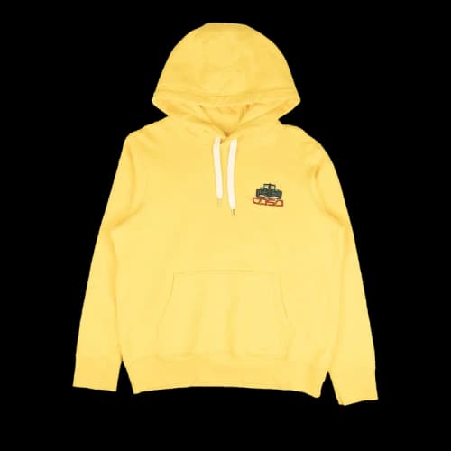 Casablanca Racing Icon Embroidered Hooded Sweatshirt 'Yellow'