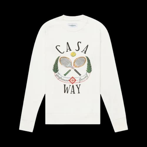 Casablanca Castaway Tennis Club Digital Print Raglan 'White'