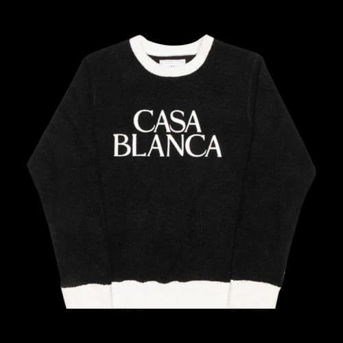 Casablanca Terry Colour Block Embroidered Sweatshirt 'Black'