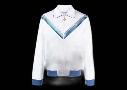 Casablanca Caza Embroidered Envelope Tracksuit Top White/Blue