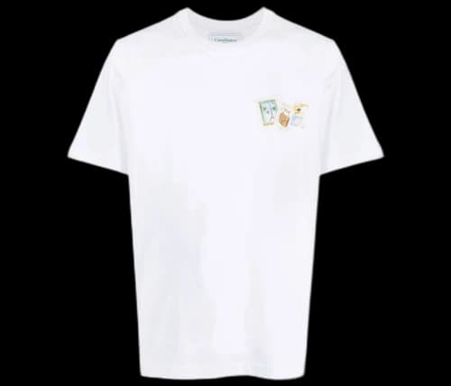 Casablanca Souvenirs De Vacances Stamp Print T-shirt White/Multi