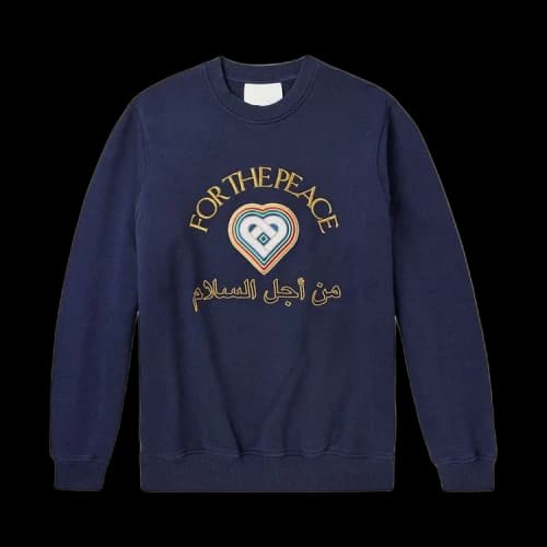 Casablanca For The Peace Embroidered Sweatshirt 'Navy'