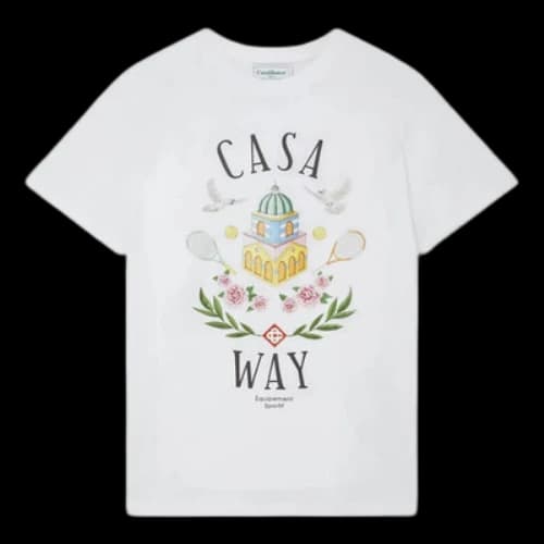 Casablanca Casa Way Printed T-Shirt 'White'