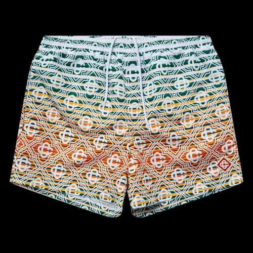 Casablanca Printed Swim Trunks 'Stripe Monogram'