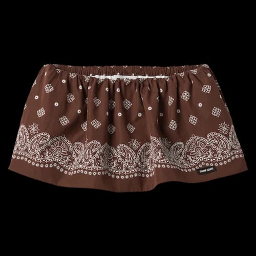 Miu Mini Skirt 'Cacao'