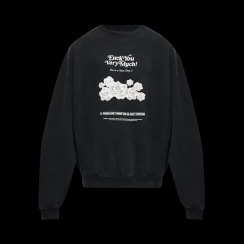 Vetements FU Very Much Sweatshirt 'Washed Black'
