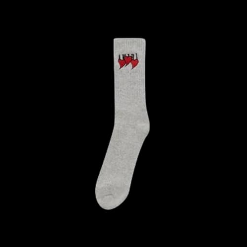 Amiri Hearts Socks 'Grey'