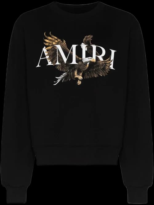 AMIRI Eagle Crew Black